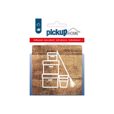8711234004864-Pickup Home 3D - Plaque Acrylique Placard à balai - 9 x 9 cm - bois-Avant-0