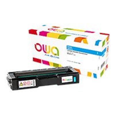 3112539716035-Cartouche laser compatible Ricoh 407544 - cyan - Owa K16090OW-Avant-0