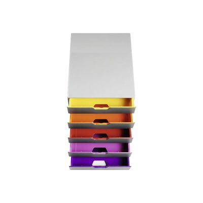 4005546701608-Durable Varicolor - Module de classement 5 tiroirs - multicolore-Haut-6