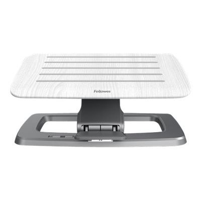 0043859739141-Fellowes Hana - Repose-pieds réglable en hauteur - facilement ajustable - blanc-Avant-0