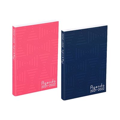 3135257162717-Agenda Illusion - 1 jour par page - 12 x 17 cm - 2 couleurs disponibles - Viquel-Angle gauche-0