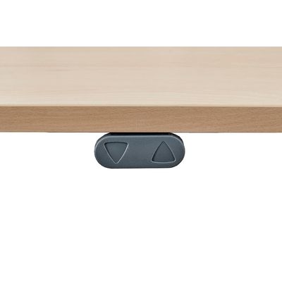 3253310401327-Bureau LEVEL - Bureau éléctrique - L140 - pied carbone - plateau imitation hêtre--2