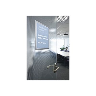 2012347901900-Durable Duraframe - 2 Cadres d'affichage adhésif - A4 - argent-Angle gauche-3