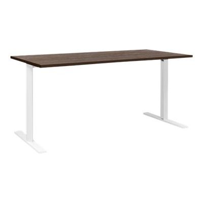 2012349338384-Table de réunion modulaire - YES ! - 160 cm - Pieds blancs - Chêne royal-Angle gauche-0