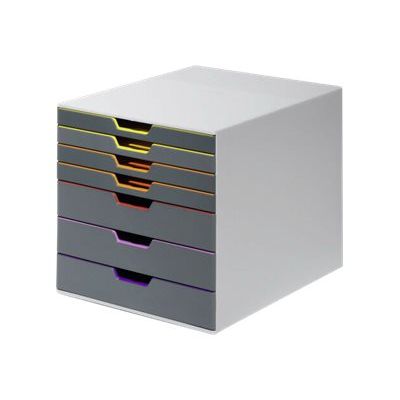 4005546701943-Durable Varicolor - Module de classement 7 tiroirs - multicolore-Angle droit-1