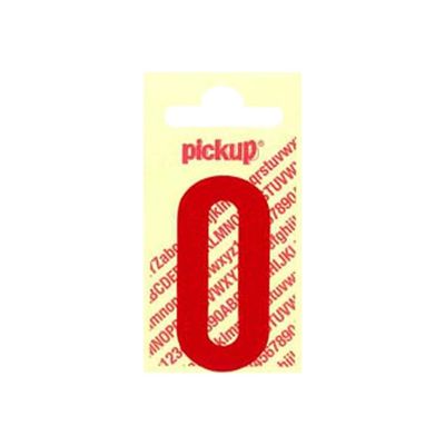 8711234243300-Pickup - Étiquette autocollante - 150 mm - Chiffre 0 - rouge brillant-Avant-0