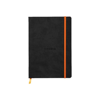 3037921174029-RHODIA Rhodiarama - Carnet souple A5 - 160 pages - ligné - noir-Avant-0