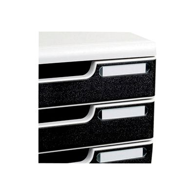 9002493023932-Exacompta Modulo - Module de classement 5 tiroirs - gris lumière/noir-Gros plan-1
