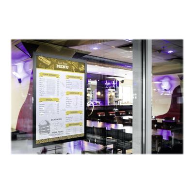4005546978192-Durable Duraframe Poster Sun - Cadre d'affichage vitrostatique - A3 - noir-Angle gauche-1