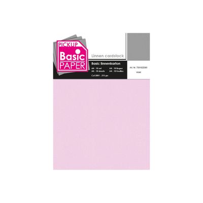 8715119761156-Pickup - Carton de lin - A4 (210 x 297 mm) - 215 g/m² - 10 feuilles - lavande-Avant-0