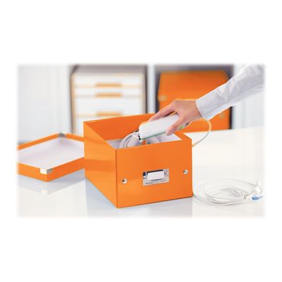 4002432398102-Leitz Click & Store - Boîte de rangement A5 - orange métallisé-Angle gauche-2