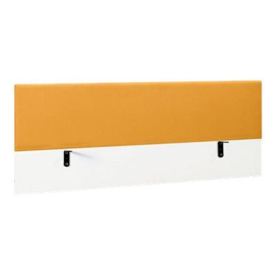 3483600671165-Écran de séparation pour bureau YES ! - L140 x H60 - tissu mandarine-Angle gauche-0
