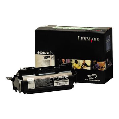 0736646035822-Lexmark 64016SE - noir - cartouche laser d'origine-Angle gauche-1