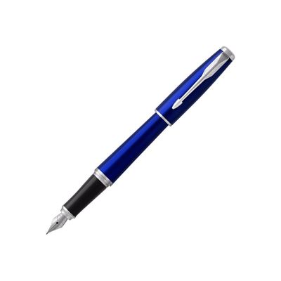 3501179316062-Parker Urban - Stylo plume - encre bleue - moyen - corps bleu/argent-Angle gauche-3
