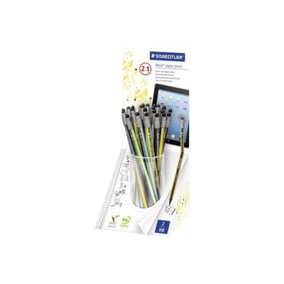 4007817185940-STAEDTLER Noris stylus - 24 Crayons - HB - 4 mm-Angle droit-0