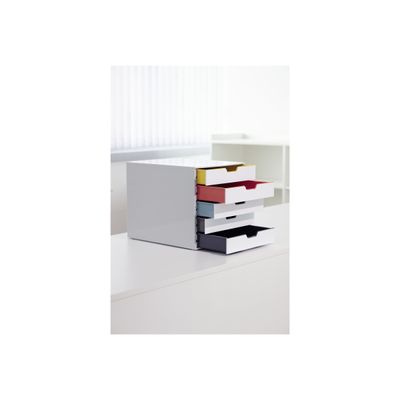 4005546993263-Durable Varicolor Mix - Module de classement 5 tiroirs - multicolore-Angle gauche-5