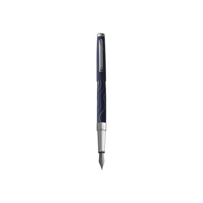 3108722401802-Oberthur Astrée - Stylo plume bleu-Angle gauche-1