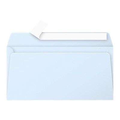 3329680546507-Pollen - 20 Enveloppes - 110 x 220 mm - 120 g/m² - bleu-Avant-0