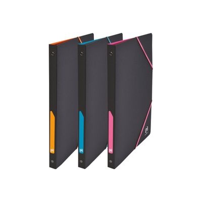3045050143328-Oxford For Students - Classeur à élastique 4 anneaux - Dos 20 mm - A4 - pour 100 feuilles - disponib-Angle gauche-0