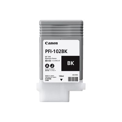 0400791495076-Canon PFI-102 - noir - cartouche d'encre originale-Avant-0