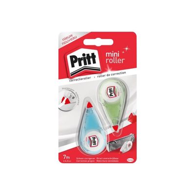3178041316569-Pritt - Pack de 2 Mini correcteurs - 4,2mm x 7m - couleurs assorties-Avant-0