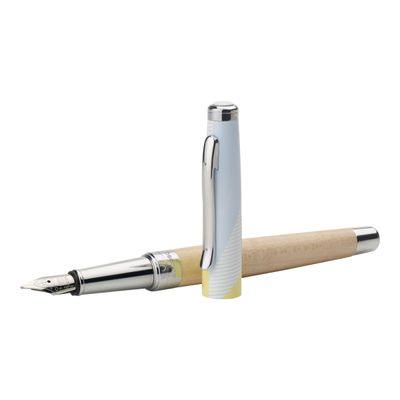 3108722401512-Oberthur Arty - Stylo plume bleu -Angle gauche-1