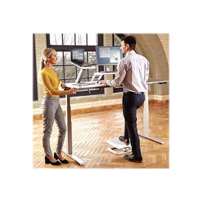 0043859739141-Fellowes Hana - Repose-pieds réglable en hauteur - facilement ajustable - blanc-Angle gauche-4