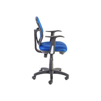 0000000108805-Fauteuil de bureau PHOENIX - accoudoirs fixes - Bleu-Gauche-4