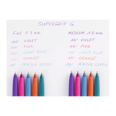 4902505552175-Pilot Super Grip G Neon - Stylo à bille - violet - 1 mm-Gros plan-2