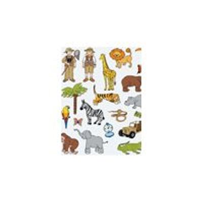 8410782114338-Apli - 3 feuilles gommettes jungle-Avant-0