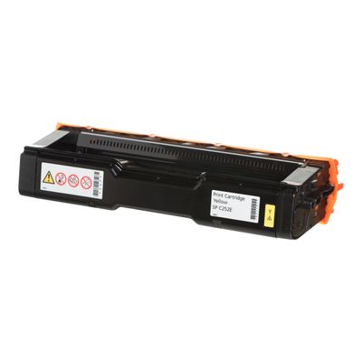 4961311889820-Ricoh 407534 - jaune - cartouche laser d'origine-Angle droit-0