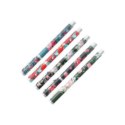 3173740239126-Ink Metal - Roller gel Crazy flowers - différents modèles disponibles-Angle gauche-0