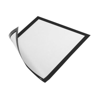 4005546981123-Durable Duraframe Magnetic - Cadre d'affichage magnétique - A4 - noir - pour surfaces méta-Angle droit-0