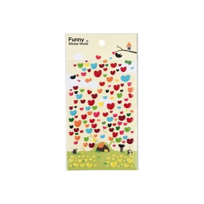 3108726098923-Oberthur Funny - stickers - cœurs-Avant-0