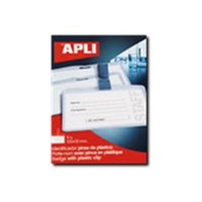 8410782117391-Apli Agipa - 5 Portes-badge de nom plastique - pour 100 x 72 mm-Avant-0