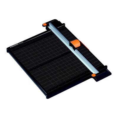 3359000054078-Fiskars 5407 - Rogneuse / coupeuse A3 en titane 100% recyclé - coupe 7 feuilles-Angle gauche-0