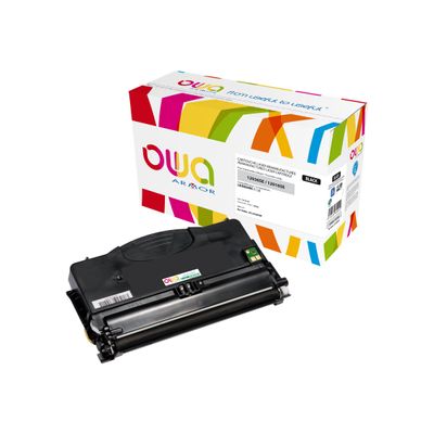 3112539605049-Cartouche laser compatible Lexmark 12016SE - noir - Owa K12328OW-Angle gauche-0
