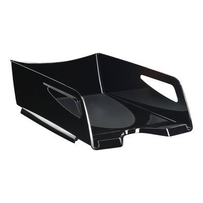 3462152201600-CEPPro - Corbeille à courrier maxi noir-Angle gauche-0