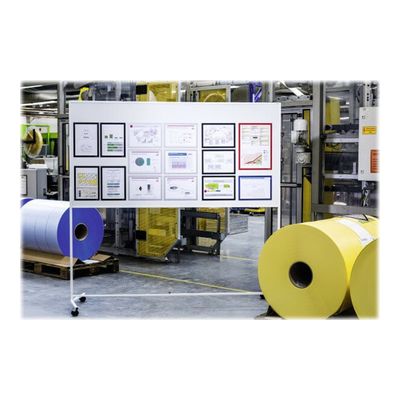 4005546405681-Durable Duraframe Magnetic - 5 Cadres d'affichage magnétiques - A4 - bleu - pour surfaces métall-Avant-2