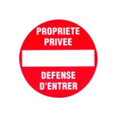 8711234127242-Pickup - Plaque de signalisation ronde - 180 mm (diamêtre) - défense d'entrer-Avant-0