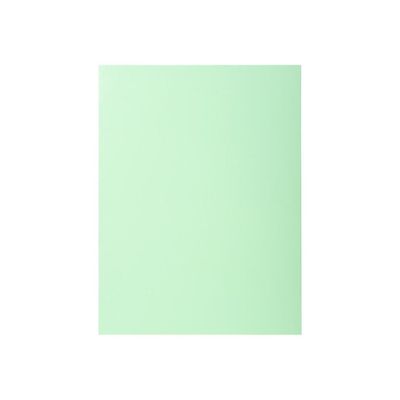 3130633320040-Exacompta Super 210 - 50 Chemises 2 rabats - 210 gr - vert pâle-Avant-0
