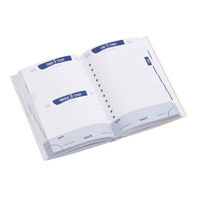 3135257162717-Agenda Illusion - 1 jour par page - 12 x 17 cm - 2 couleurs disponibles - Viquel-Angle gauche-3