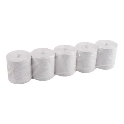3130631437061-Exacompta - 5 Bobines thermiques - rouleaux caisses - 80 x 70 x 12 mm - sans Bisphénol A --Angle gauche-2