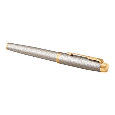 3501179316864-Parker IM Premium - Roller warm grey - pointe 0,7 mm-Avant-3