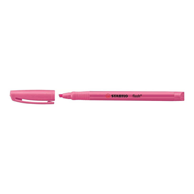 4006381131377-STABILO flash - Surligneur - pour papier fax - rose fluorescent - encre à l'eau - 1-3.5 mm-P_1022_2-1