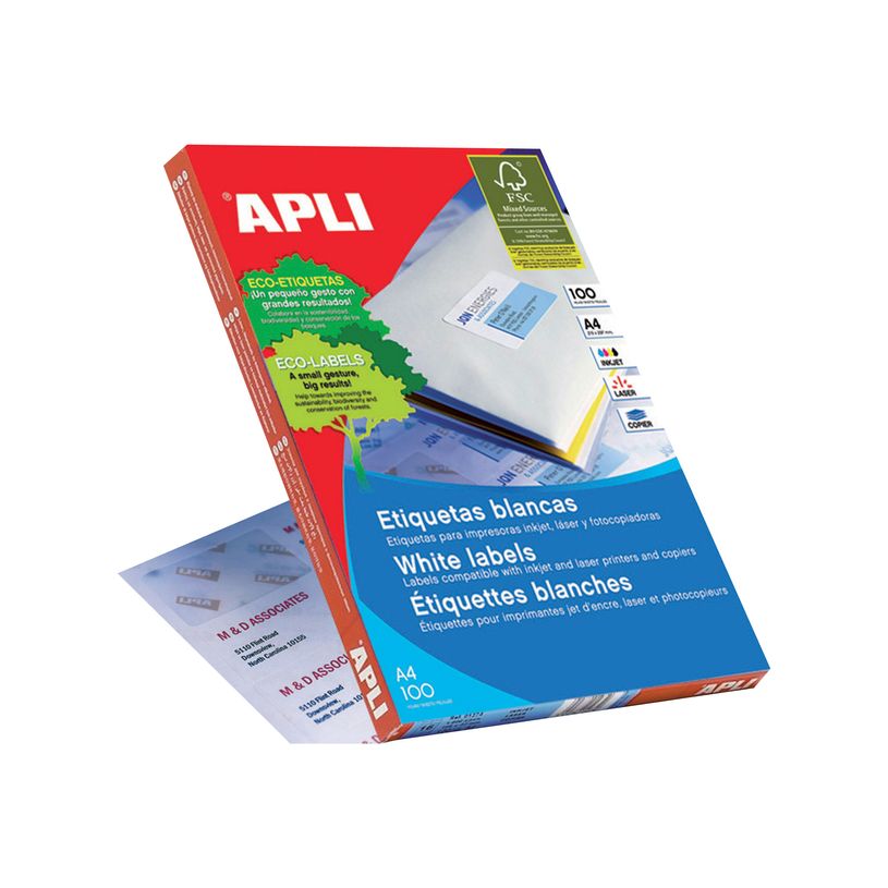 8410782012733-APLI PAPER - Auto-adhésif - blanc - 70 x 37 mm 2400 étiquette(s) (100 feuille(s) x 24) étiqu-P_4078_1-1