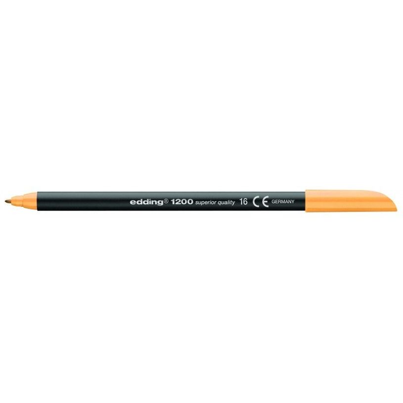 4004764033959-edding 1200 - Feutre - pour carton, surface du papier de couleur claire - orange clair - encre -P_6855_1-0