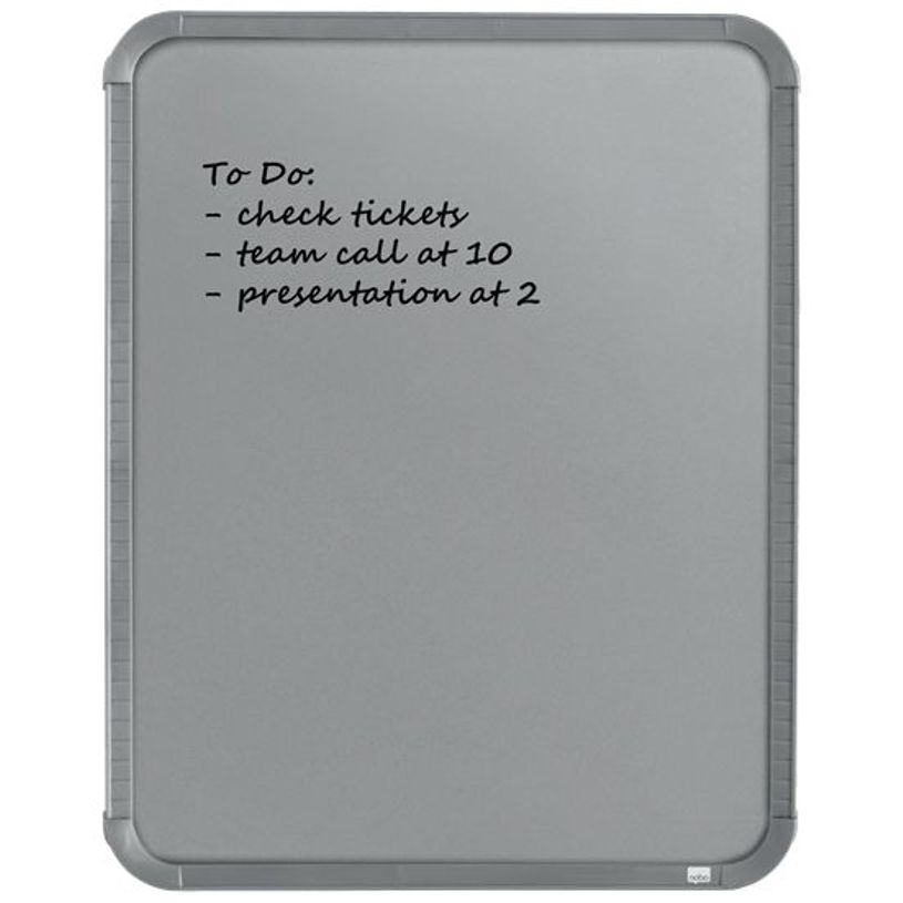 0400000080062-Nobo - Tableau couleur argenté Slimline en acier laqué - 360 x 280 mm-P_8006_7-6