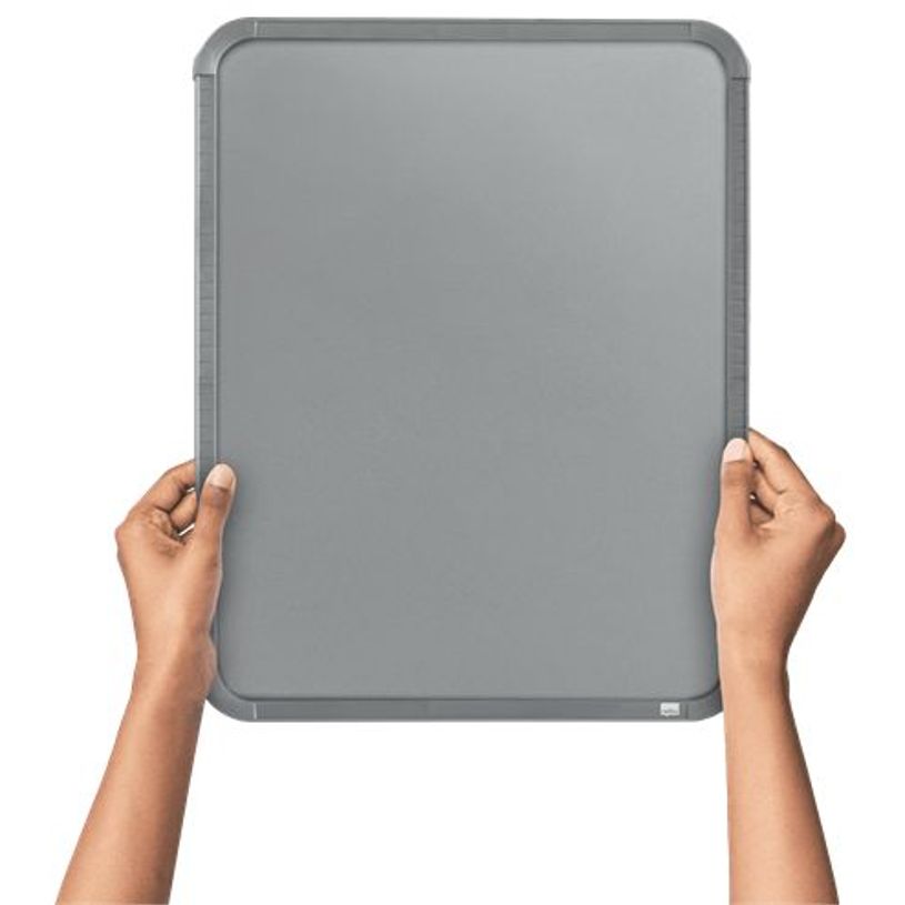 0400000080062-Nobo - Tableau couleur argenté Slimline en acier laqué - 360 x 280 mm-P_8006_9-8