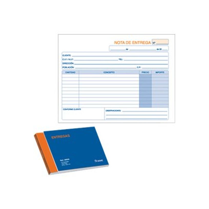8421938500493-Dohe - Carnet de livraisons - 50 feuilles - 1/4 A4 - paysage - en double - autocopiant-P_12269_1-0